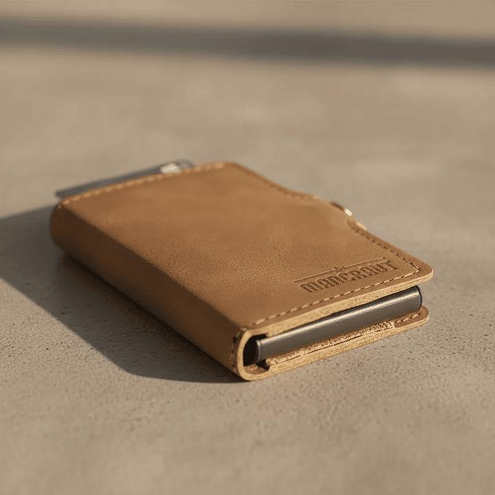 Billetera Fortis Anticlonación 100% Cuero - Café 1