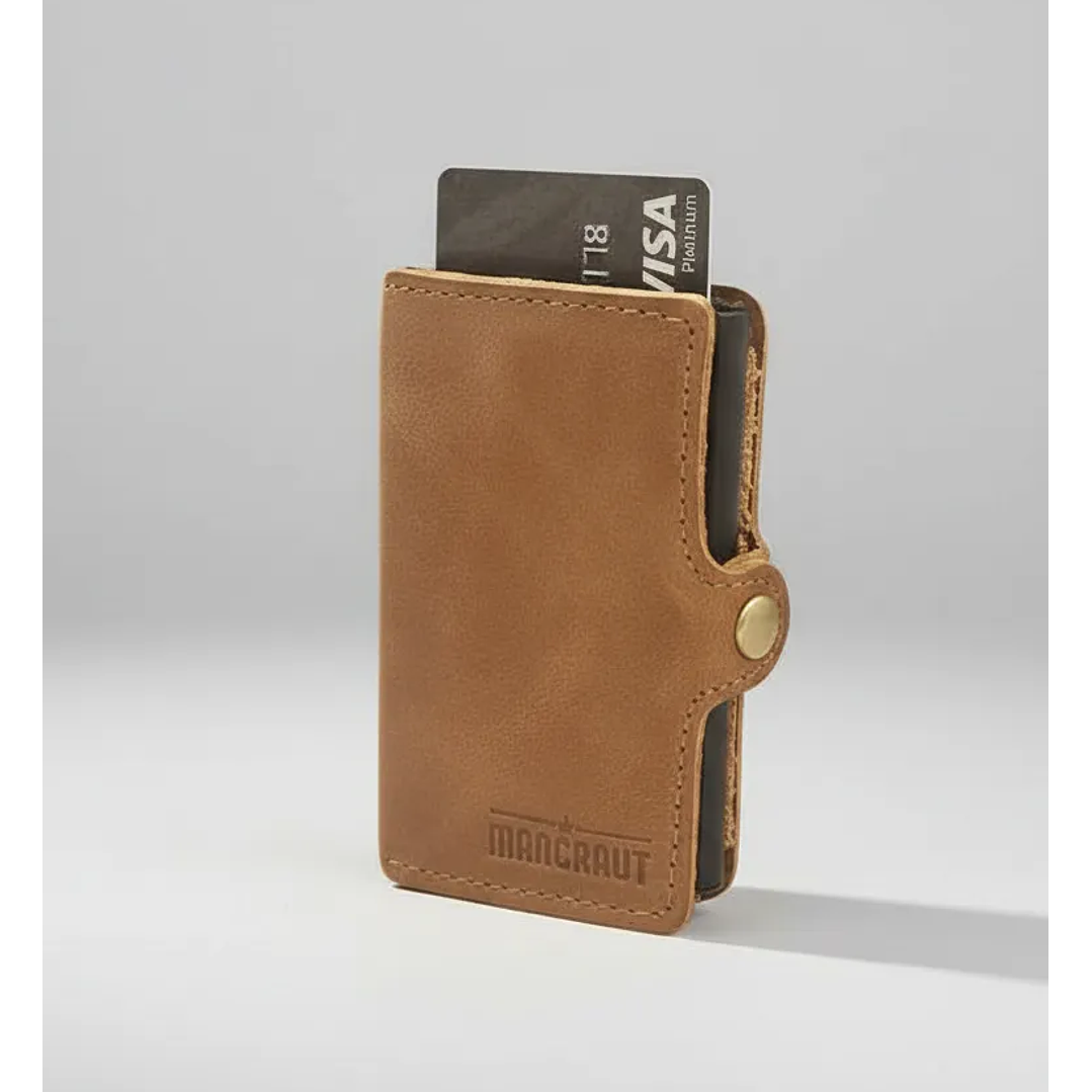 Billetera Fortis Anticlonación 100% Cuero - Café 9