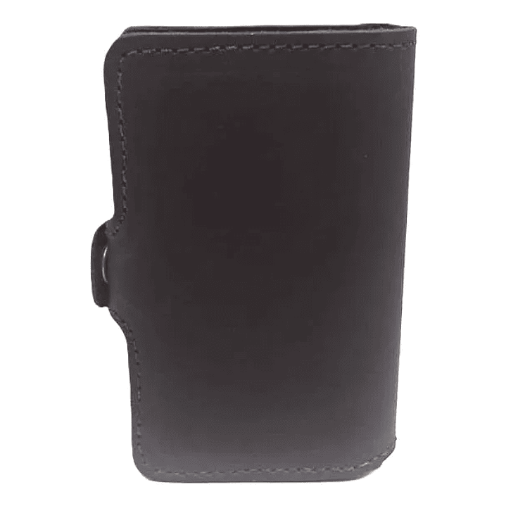 Billetera Fortis Anticlonación 100% Cuero - Negro 4