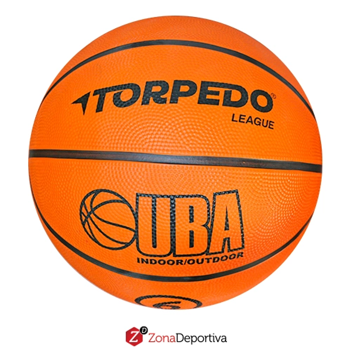 BALON BASQUET TORPEDO N6 GOMA NARANJO 1
