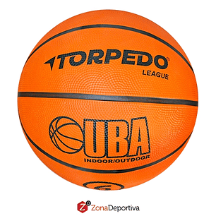 BALON BASQUET TORPEDO N6 GOMA NARANJO