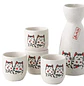 Set de Sake japones diseño  gatito - Miniatura 1