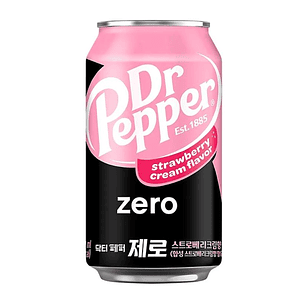 Dr Pepper Frutilla Crema  Zero 