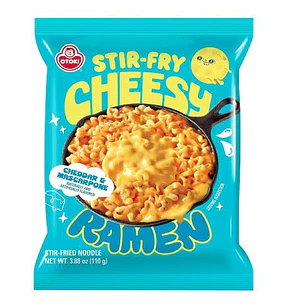 Cheesy Ramen Cheddar y Mascarpone Stir Fry