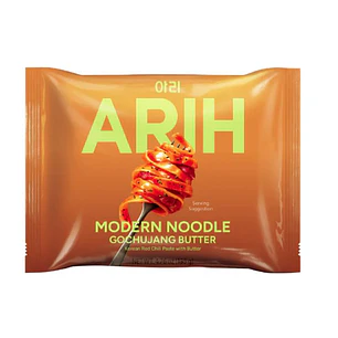 Arih fideos Gochujang y Mantequilla sobre 