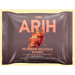 Arih Fideos Pimienta negra y  dulce picante Sobre 