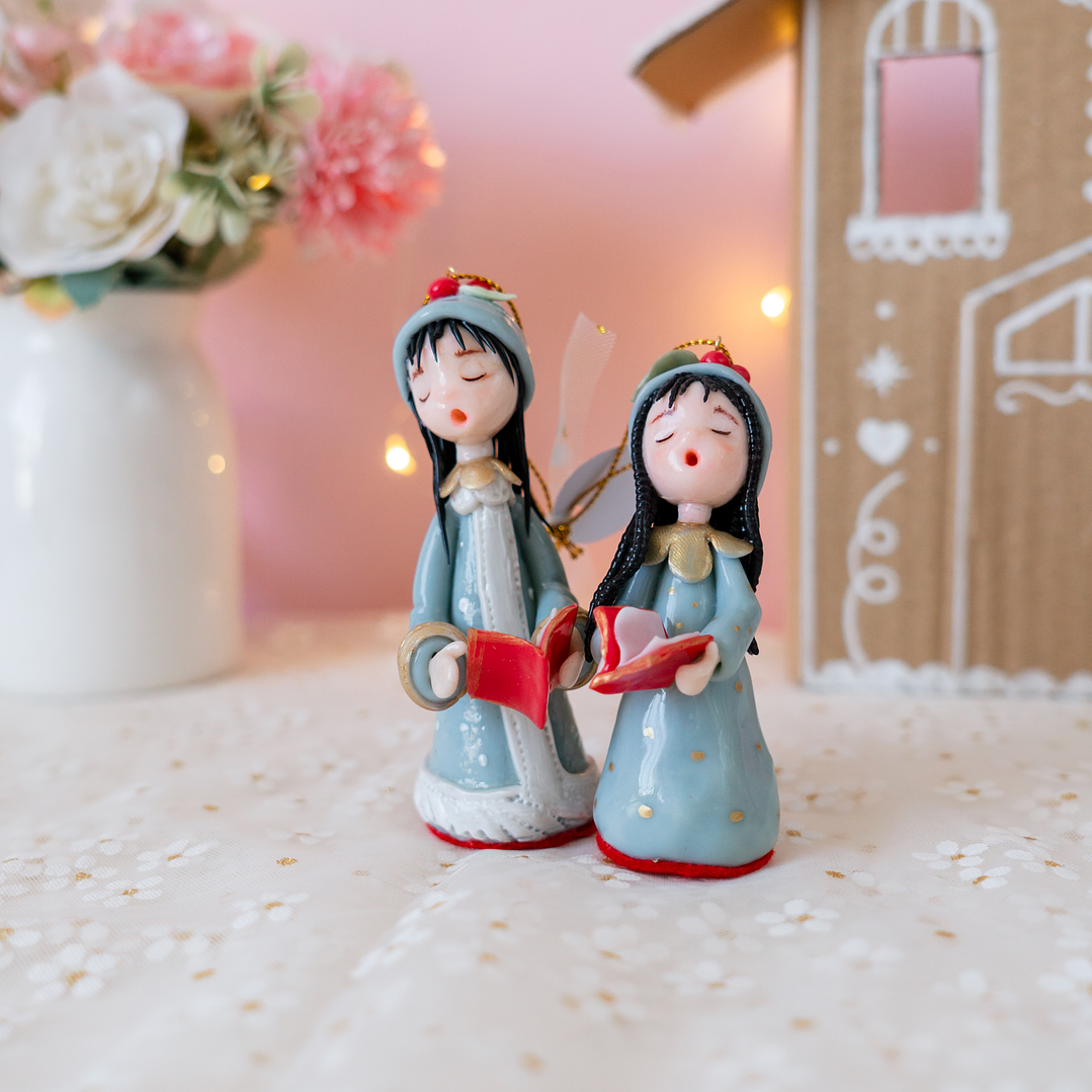 Adornos Set 2 Coristas Celeste 1