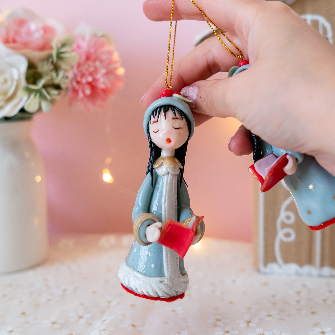 Adornos Set 2 Coristas Celeste 4