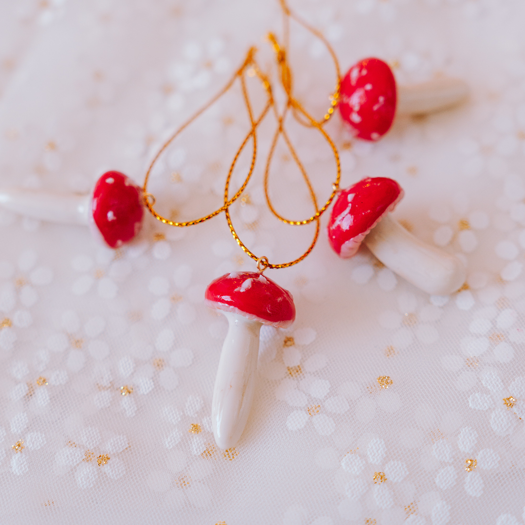 Adornos Set 4 Hongos Amanitas 2