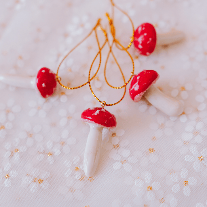 Adornos Set 4 Hongos Amanitas 2