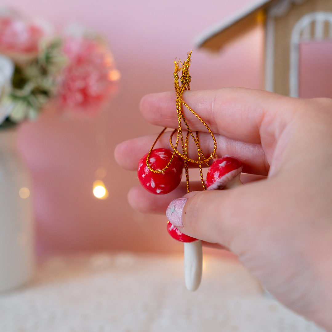 Adornos Set 4 Hongos Amanitas 4