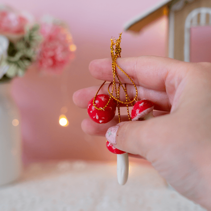 Adornos Set 4 Hongos Amanitas 4