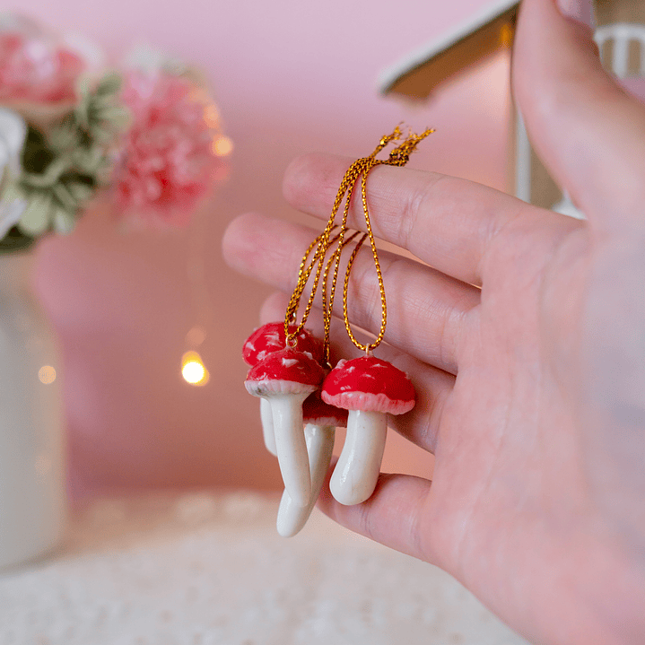 Adornos Set 4 Hongos Amanitas 5