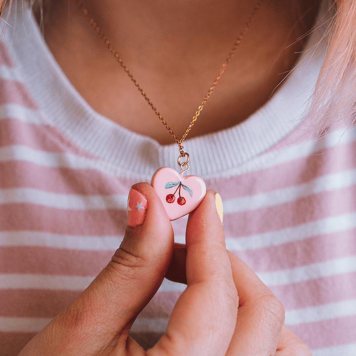 Medalla Corazón Cerezas / Guindas 2