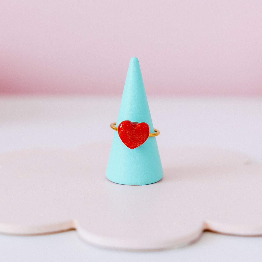 Anillo Corazon Rojo 1