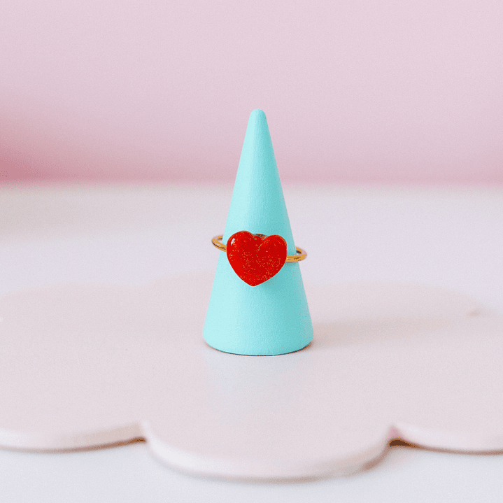 Anillo Corazon Rojo 1