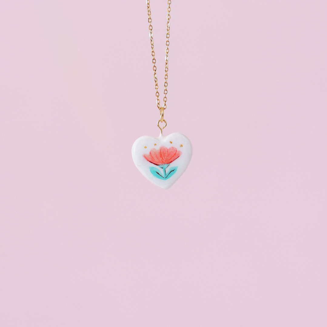 Medalla Corazón Flor 1