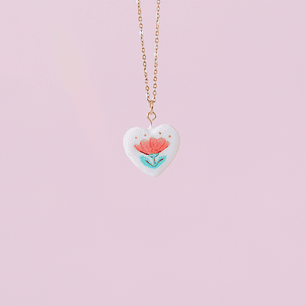 Medalla Corazón Flor