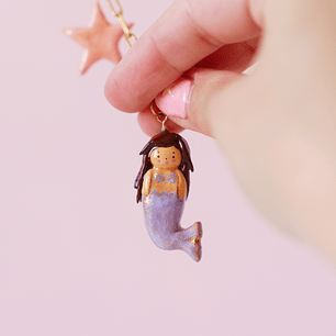 Sirena Lila Estrellas