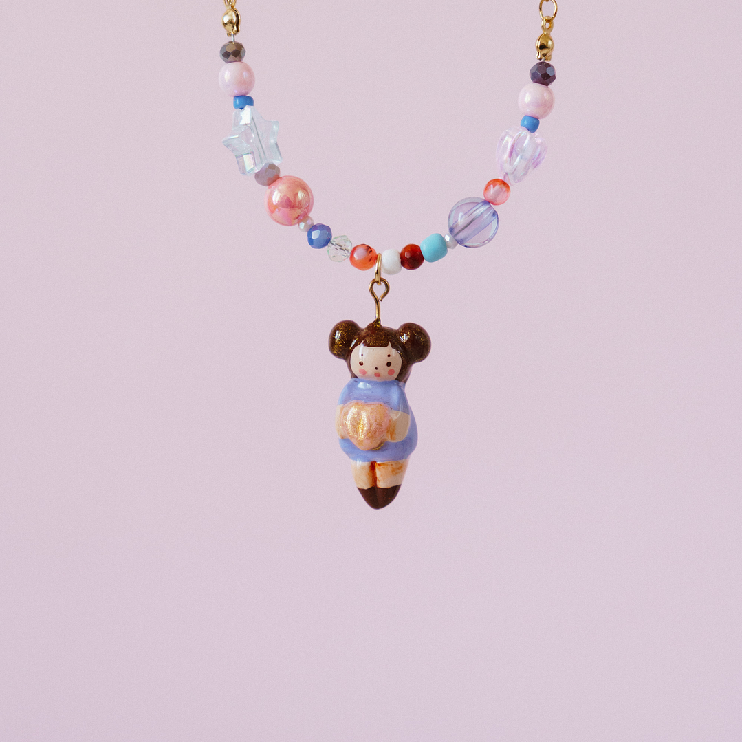 Collar Violeta Mix Mostacillas 1