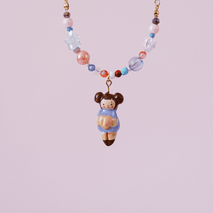 Collar Violeta Mix Mostacillas