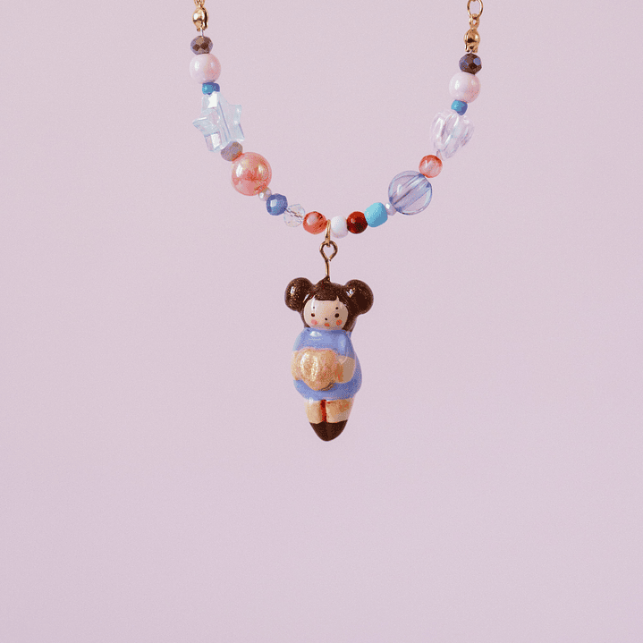 Collar Violeta Mix Mostacillas 1