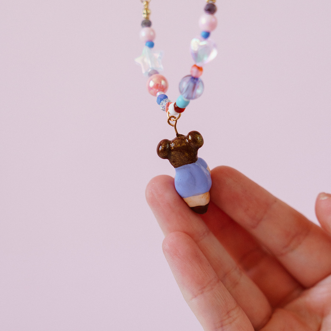 Collar Violeta Mix Mostacillas 4