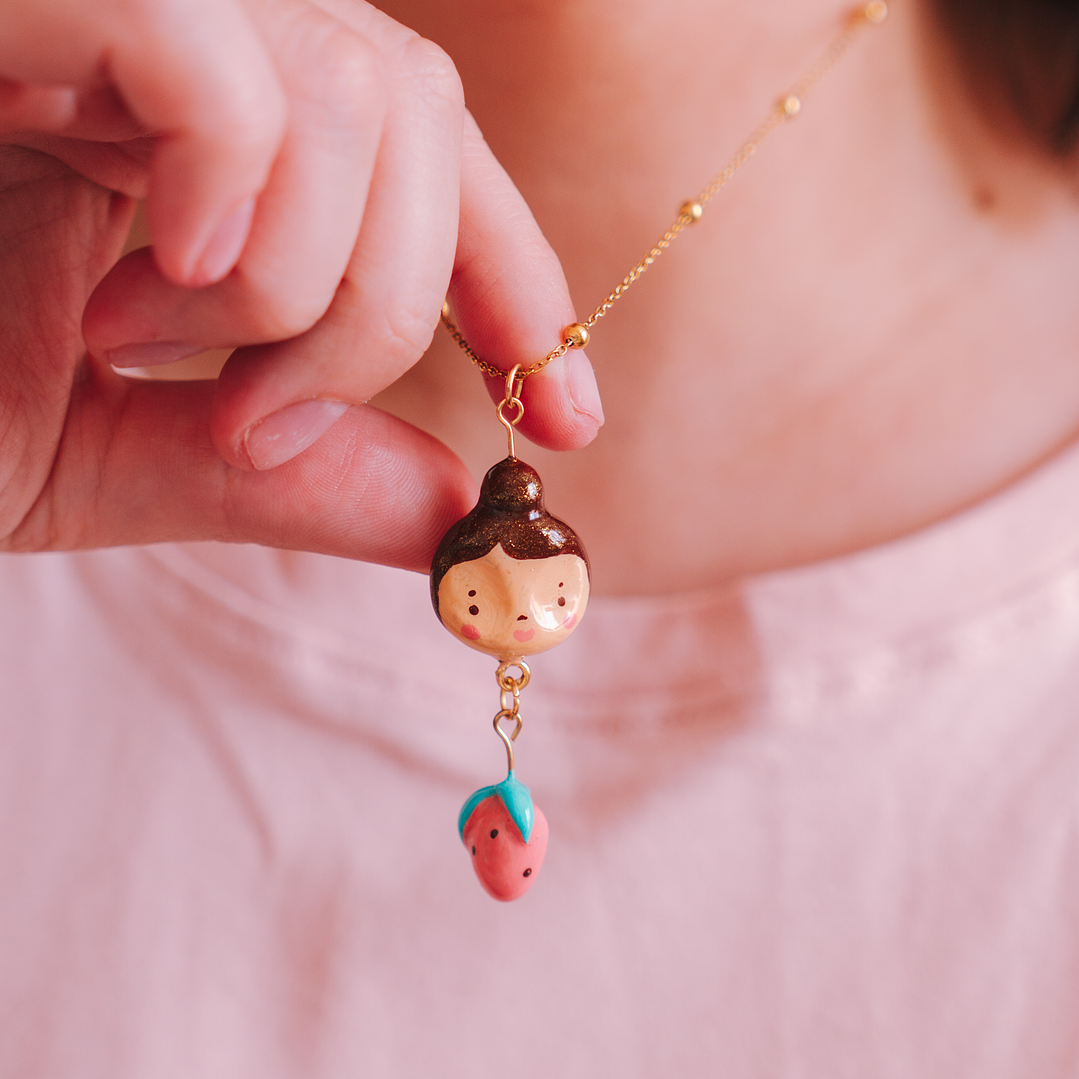 Collar Carita Frutilla 2