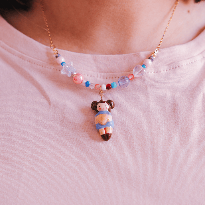 Collar Violeta Mix Mostacillas 3