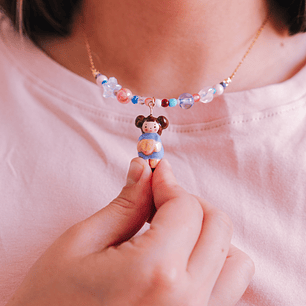 Collar Violeta Mix Mostacillas