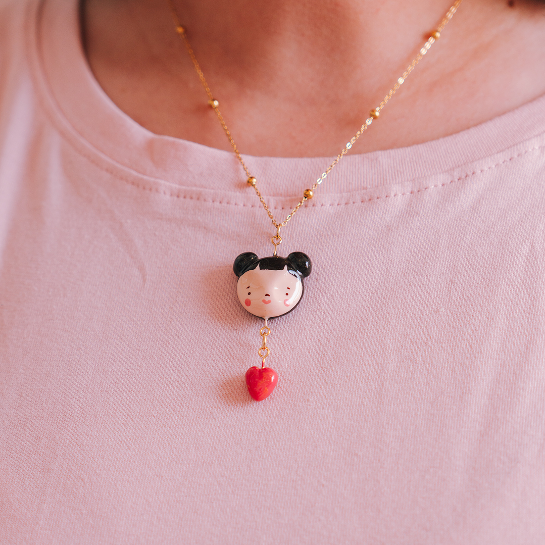 Collar Carita Corazón 2