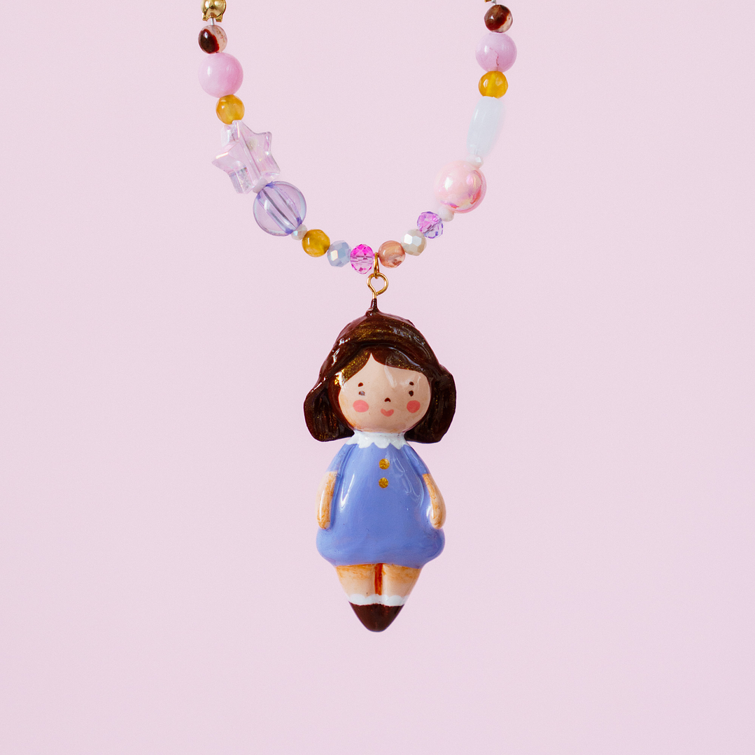 Collar Girasol Mix Lila 1