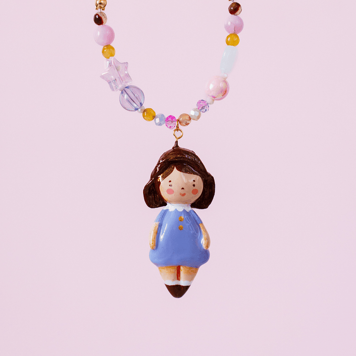 Collar Girasol Mix Lila 1