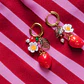 Aros Frutilla Flor - Miniatura 3