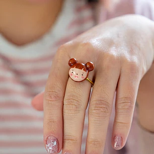 Anillo Carita Ajustable