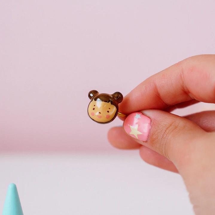 Anillo Carita Ajustable 3