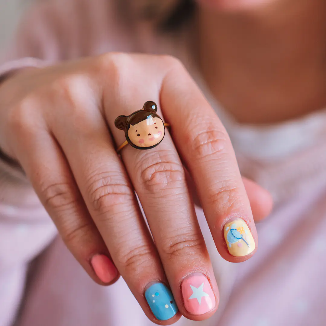 Anillo Carita Ajustable 2