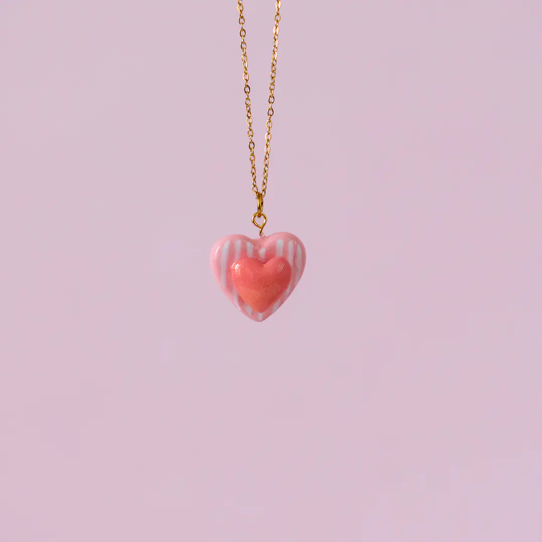 Collar Medalla Corazón Corazón 1