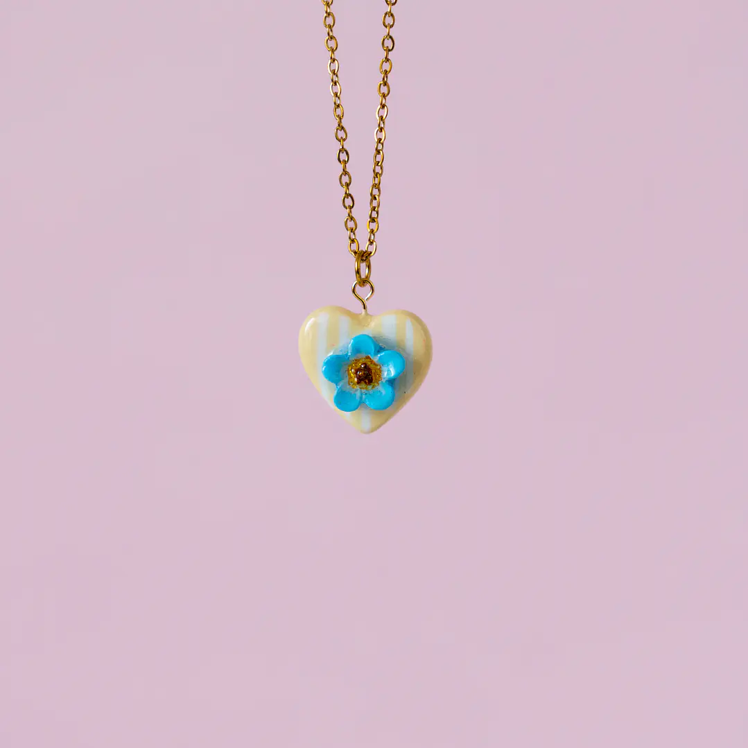 Collar Medalla No me olvides 4