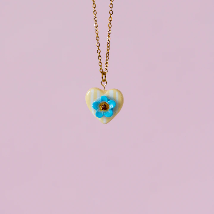 Collar Medalla No me olvides 4