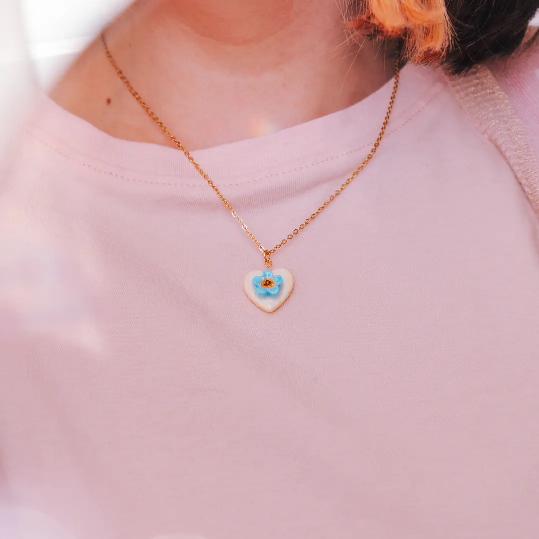 Collar Medalla No me olvides 3