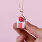Collar Casita Rosa - Miniatura 1