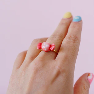 Anillo Dulce Rosado Ajustable