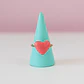Anillo Corazón Rosa Ajustable - Miniatura 2