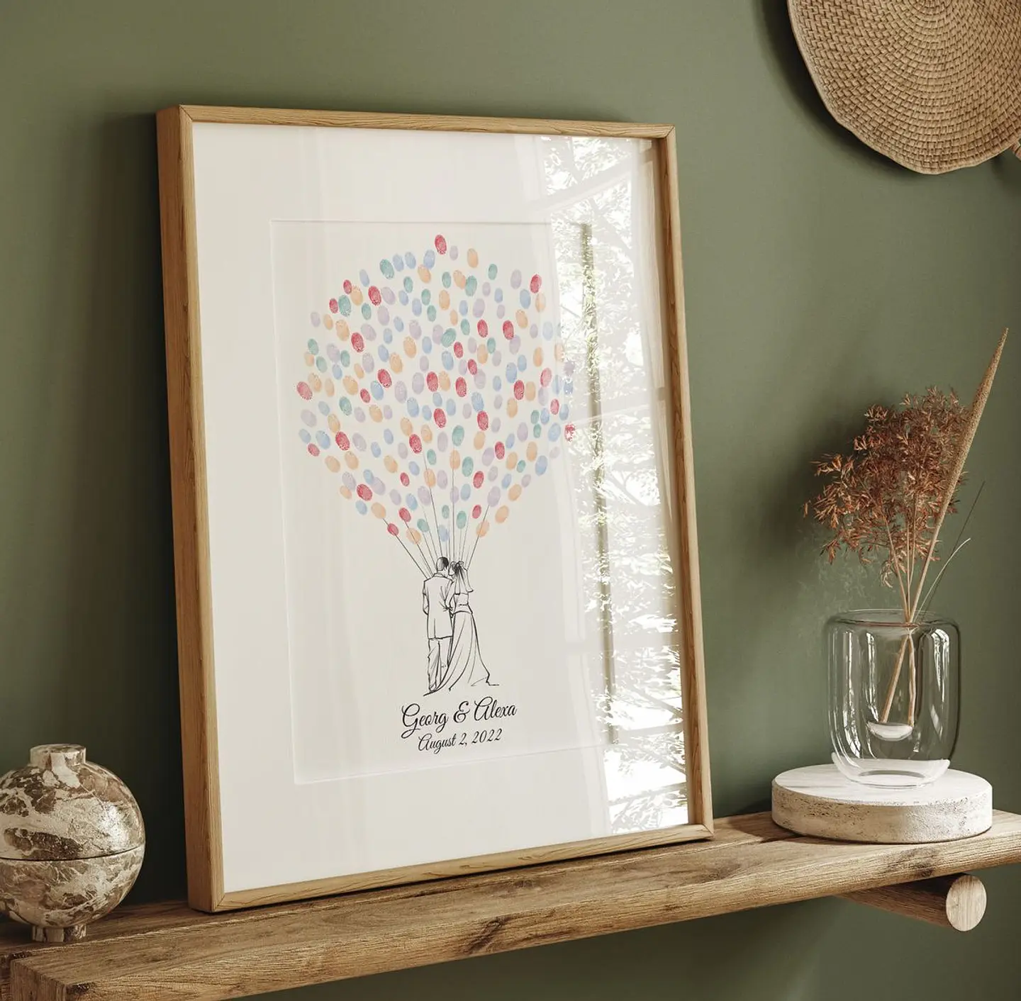 Cuadro de Huellas 40 x 50cm. 1