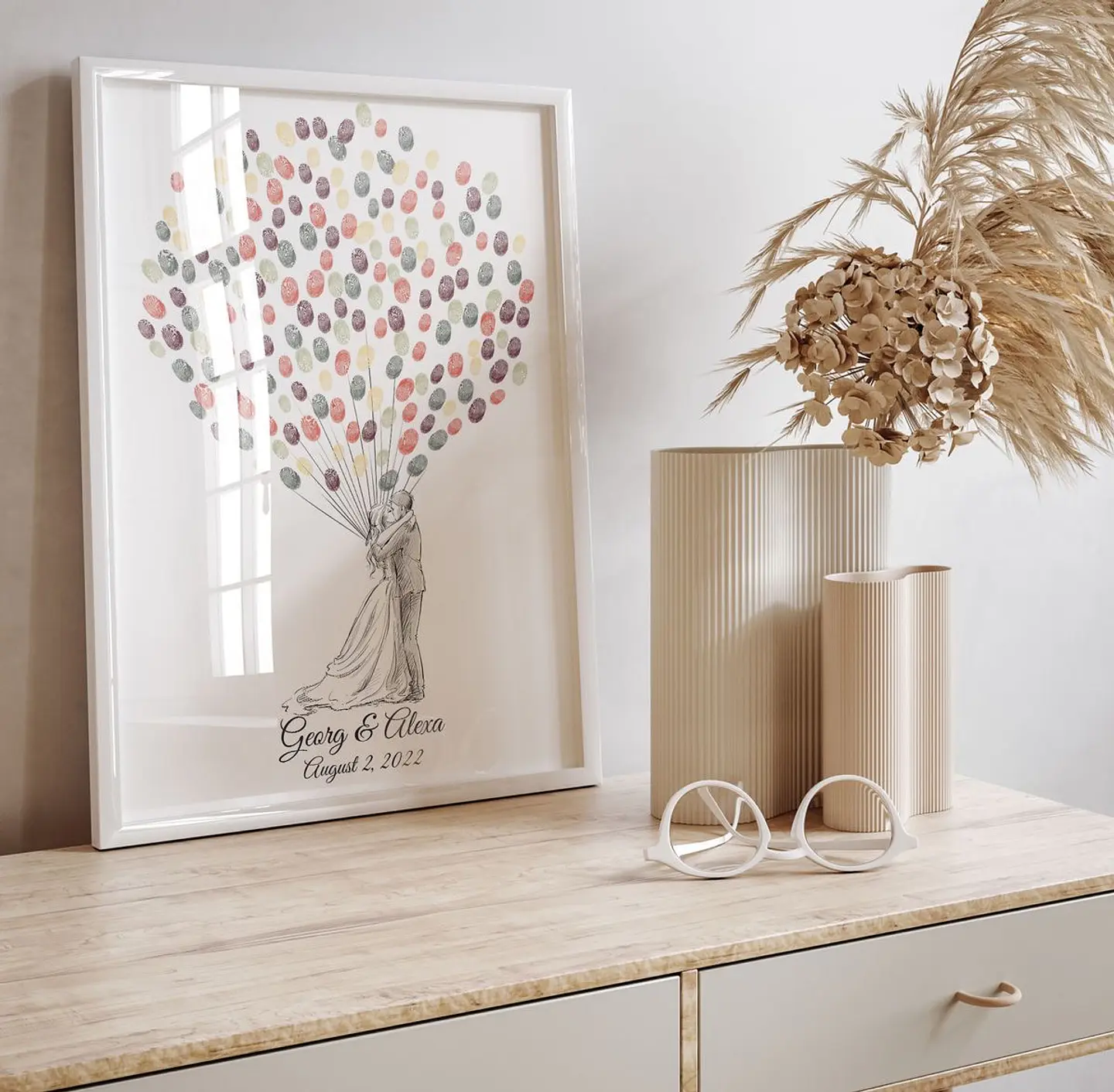 Cuadro de Huellas 40 x 50cm. 2