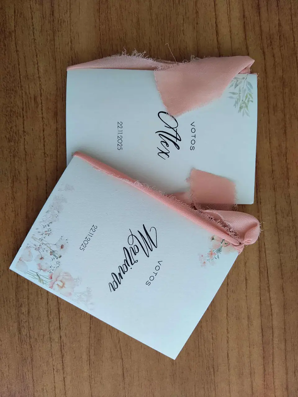 Set de libretas para votos. 5