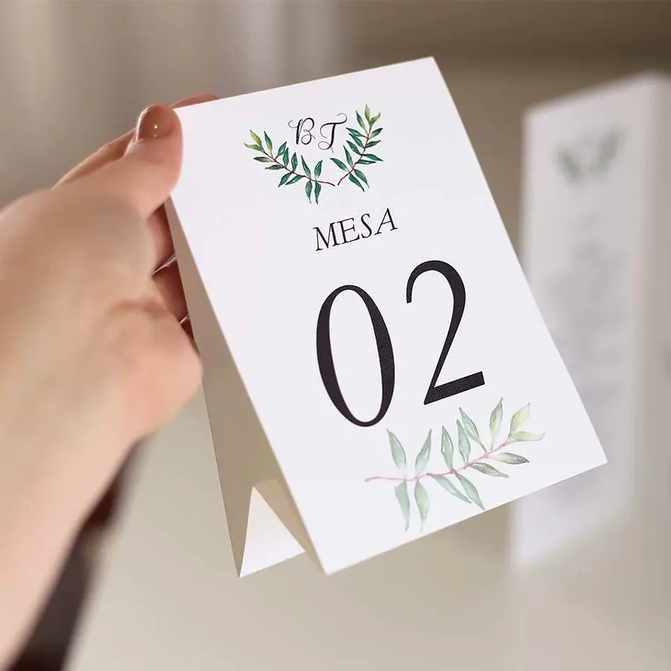 Número de Mesa, Tipo Carpa. 1