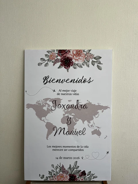 Cartel de Bienvenida.