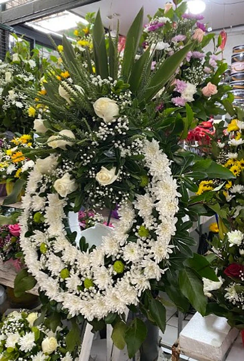 Corona Floral de Condolencias.
